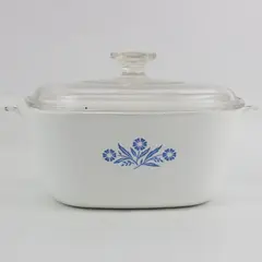 Vintage Corning Ware Blue Cornflower 2.5 Quart Casserole W/Lid P-2 1/2-B
