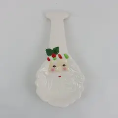 2018 Home for the Holidays Santa Face Spoon Rest Christmas Kitchen Decor
