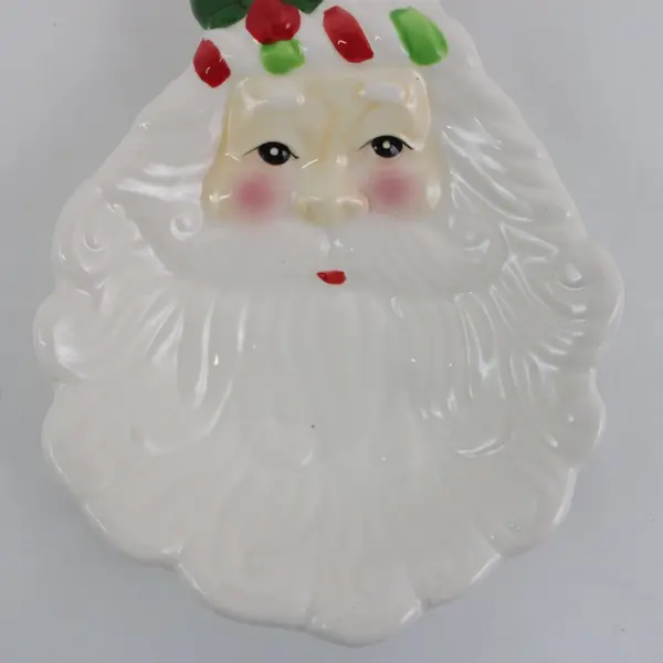 2018 Home for the Holidays Santa Face Spoon Rest Christmas Kitchen Decor