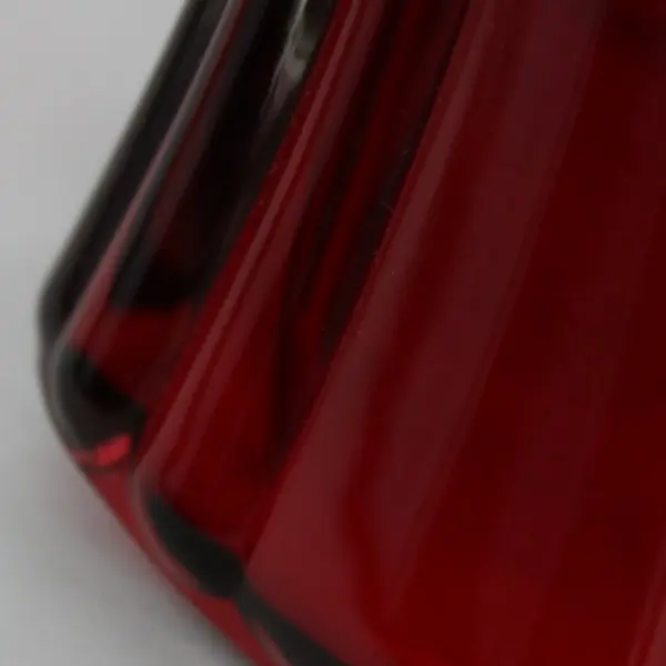 Anchor Hocking Royal Ruby Red Ribbed Glass Vase 8.5in