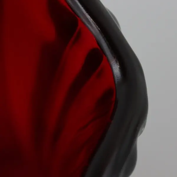 Anchor Hocking Royal Ruby Red Ribbed Glass Vase 8.5in
