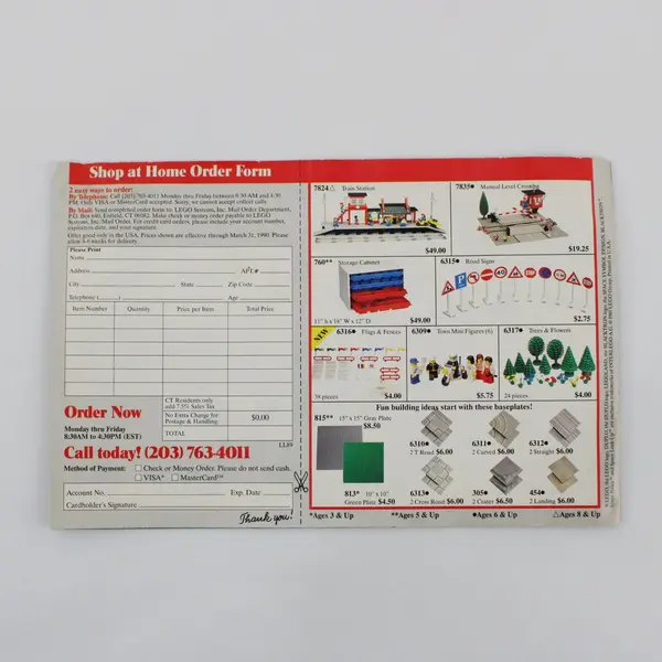 Vintage LEGO 1989 LEGOLAND Catalog Pirate Cover Promotional Booklet