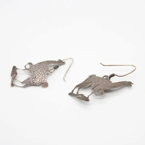 Wild Bryde Sterling Silver Llama Dangle Earrings Silhouettes