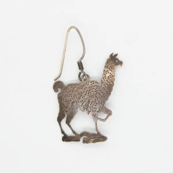 Wild Bryde Sterling Silver Llama Dangle Earrings Silhouettes