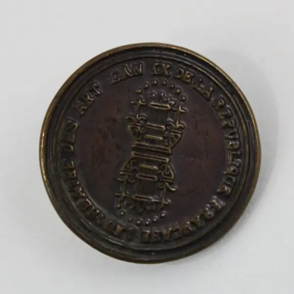 Rare French Republic Theatre des Arts An IX Revolutionary Uniform Button Shank
