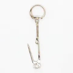 Locking Snap-End Key Ring with Snake Chain Keychain