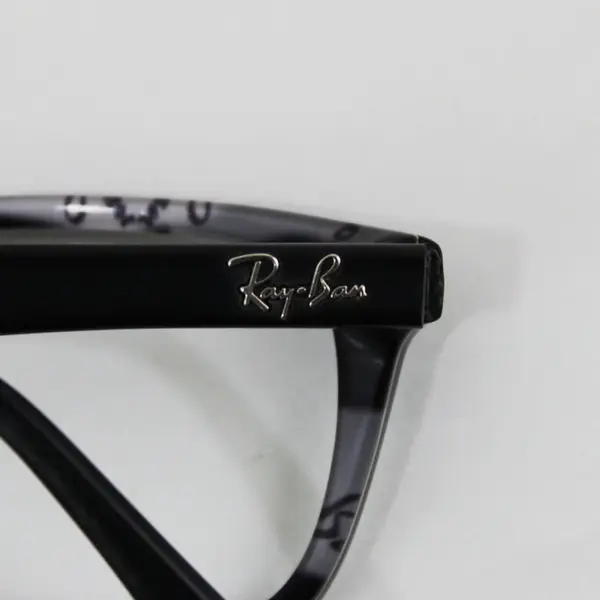 Ray-Ban RB 5228 Black Rectangular Eyeglass Frames No Lenses 53-17