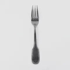 Stainless Steel Dinner Fork Beaded Oval Handle Decorative
