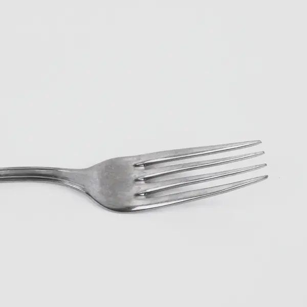 Stainless Steel Dinner Fork Beaded Oval Handle Decorative