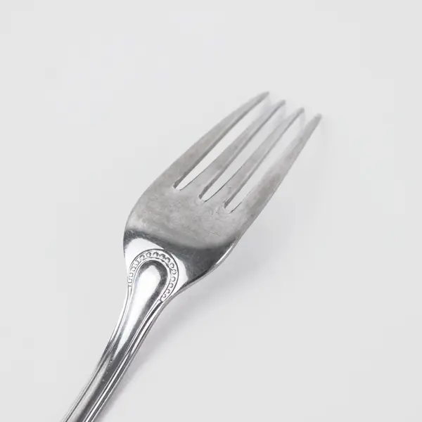 Stainless Steel Dinner Fork Beaded Oval Handle Decorative