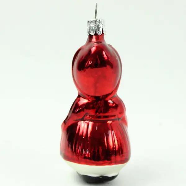 Lot of 4 Little Red Riding Hood Christmas Ornaments VTG Blown Glass