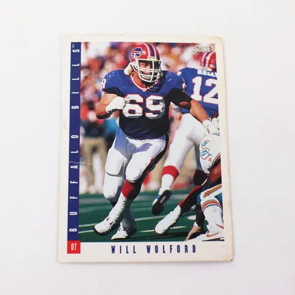 1993 Score Football #326 Will Wolford Buffalo Bills Card Ungraded