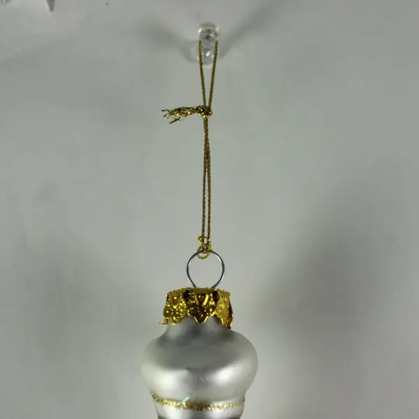 Margaret Cobane Scottish Chef Baker Christmas Pudding Glass Ornament 5.75" Tall