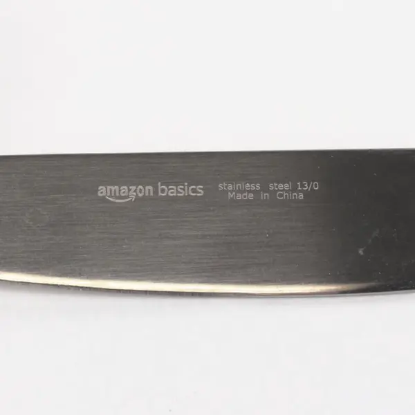 Amazon Basics Stainless Steel Serrated Table Knife 9.45 in 1pc 13/0