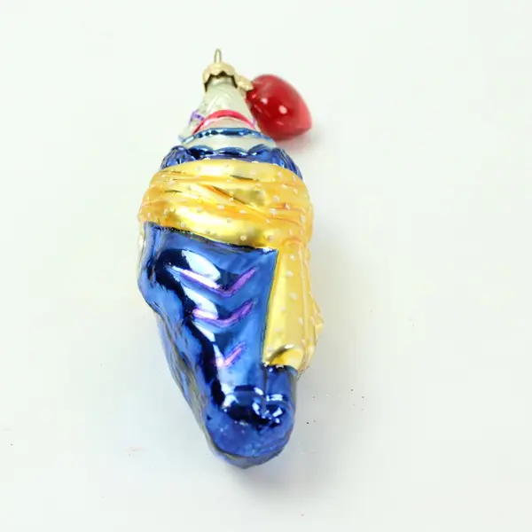 Dept 56 Josephine Great Lovers Series Blown Glass Ornament Red Heart Attached 6"