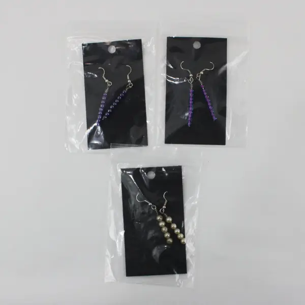 Lot of 9 Pairs Colorful Beaded Dangle Earrings 