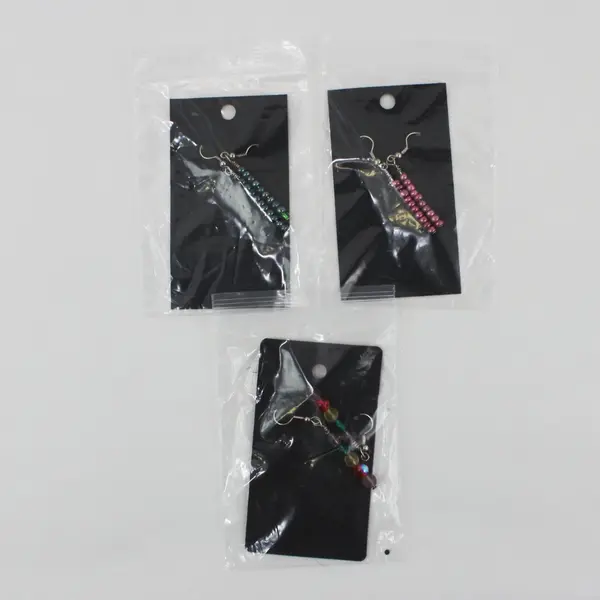 Lot of 9 Pairs Colorful Beaded Dangle Earrings 
