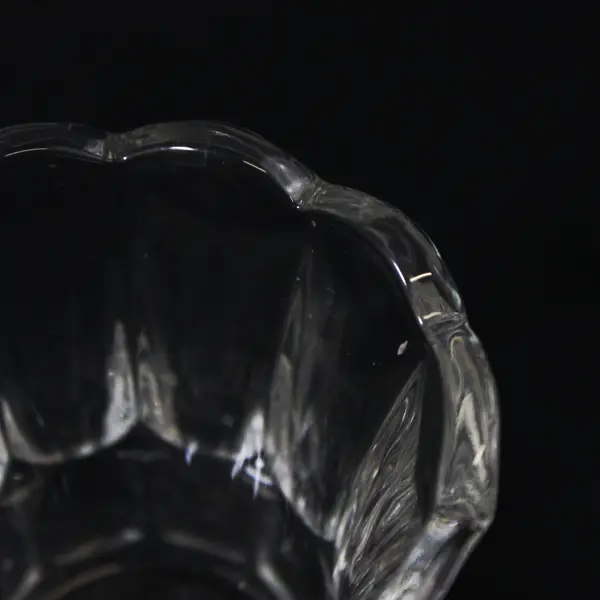 HOMCO Tulip Clear Glass Peg Votive Cups Set of 2 Grommet Candle Holders