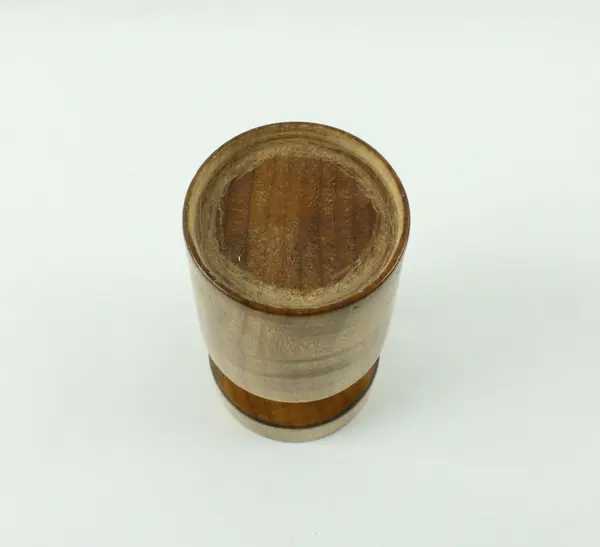 Wooden Pedestal Pillar Candle Holder 6.5 Inch Rustic Decor