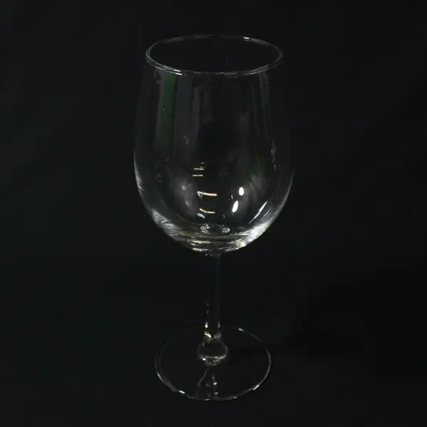 Lot of 2 Clear Crystal Long Stem Wine Glasses 7.5 Inch Tall