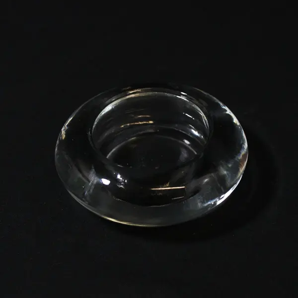 Set of 3 Clear Glass Tealight Candle Holders 3 Inch Home Decor