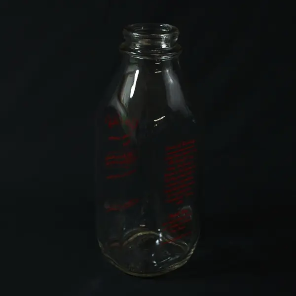 Vintage Stanpac Garry's Meadow Fresh Milk Bottle 9in Glass