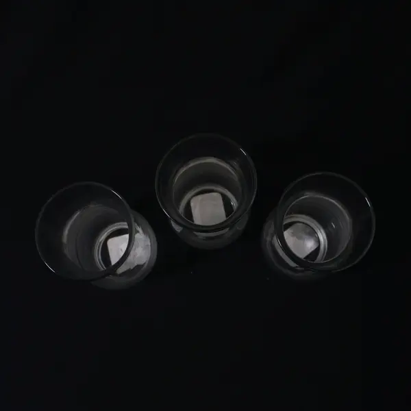 3 Clear Greenbrier International Glass Hurricane Vases 6.5in Candle Holders