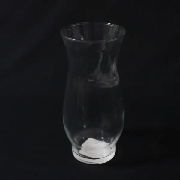 Greenbrier International Clear Glass Hurricane Vases Candle Holders Set 2 6.5in