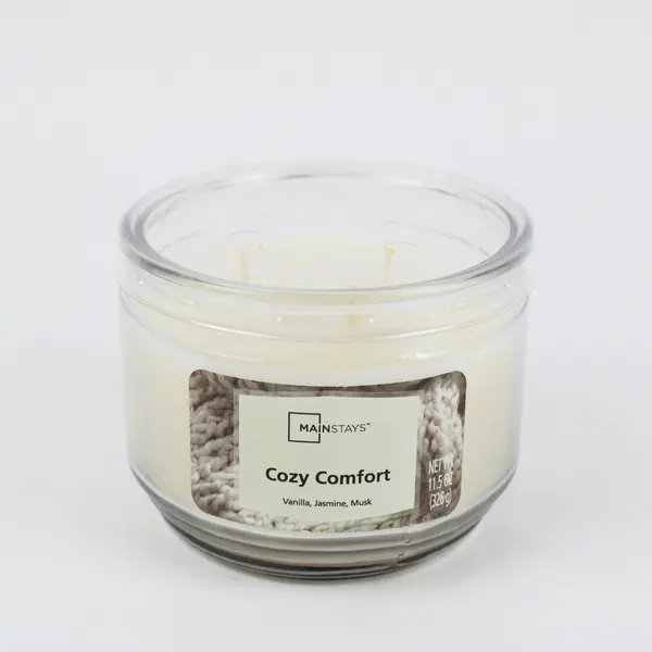 Mainstays Cozy Comfort Scented Candle Vanilla Jasmine Musk 11.5 oz