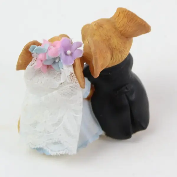 Enesco Amy Wulfing Mouse-L-Toe Wedding Mice Figurine Pair Bride Groom