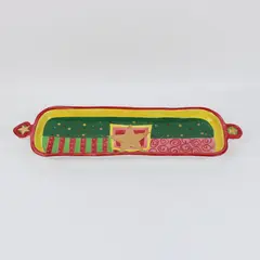 Department 56 Time to Celebrate Christmas Ceramic Rectangular Serving Tray