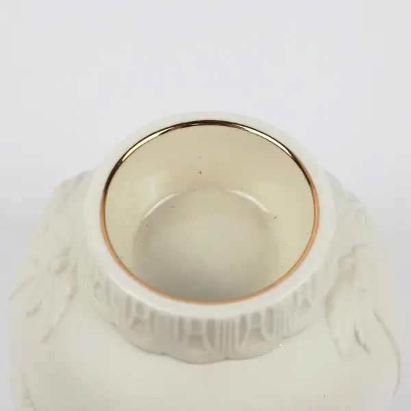 Lenox Ornamental Glow Nativity Votive Candle Holder White Glazed Gold Trim