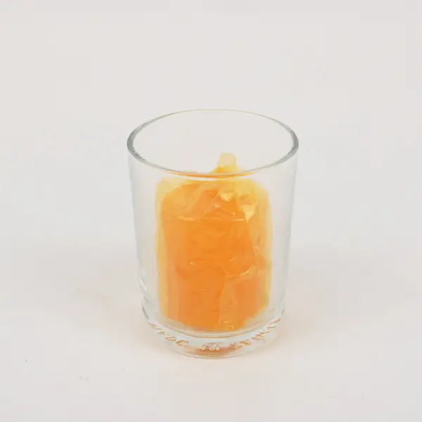 Unbranded Clear Glass Votive Tealight Holder Department 56 Orange Candle 2.5in
