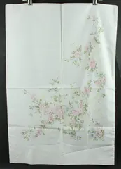 Stevens Beauti-Blend Standard Pillowcase Set White Pink Blue Floral
