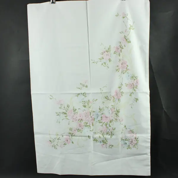 Stevens Beauti-Blend Standard Pillowcase Set White Pink Blue Floral
