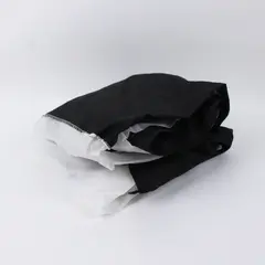 King Size Tailored Bed Skirt Black with White Trim 78 x 80 Pre-Owned