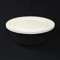 Vintage Pyrex 7404 Clear Ribbed 4.5 Qt Mixing Salad Bowl