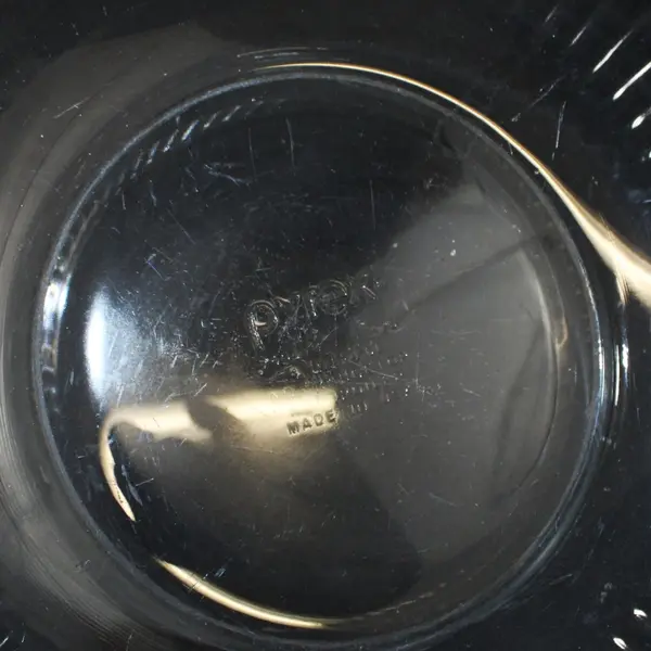 Vintage Pyrex 7404 Clear Ribbed 4.5 Qt Mixing Salad Bowl