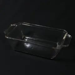 Anchor Ovenware 1041 Glass Loaf Dish 1.5 Qt USA Integrated Handles