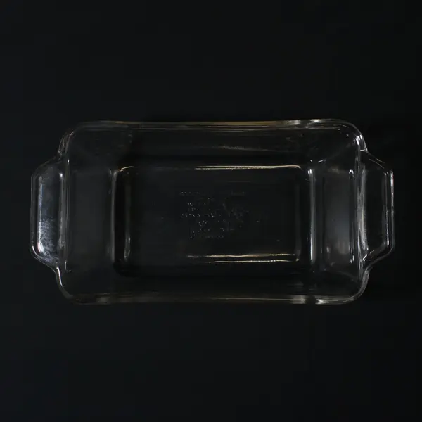 Anchor Ovenware 1041 Glass Loaf Dish 1.5 Qt USA Integrated Handles