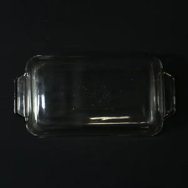 Anchor Ovenware 1041 Glass Loaf Dish 1.5 Qt USA Integrated Handles