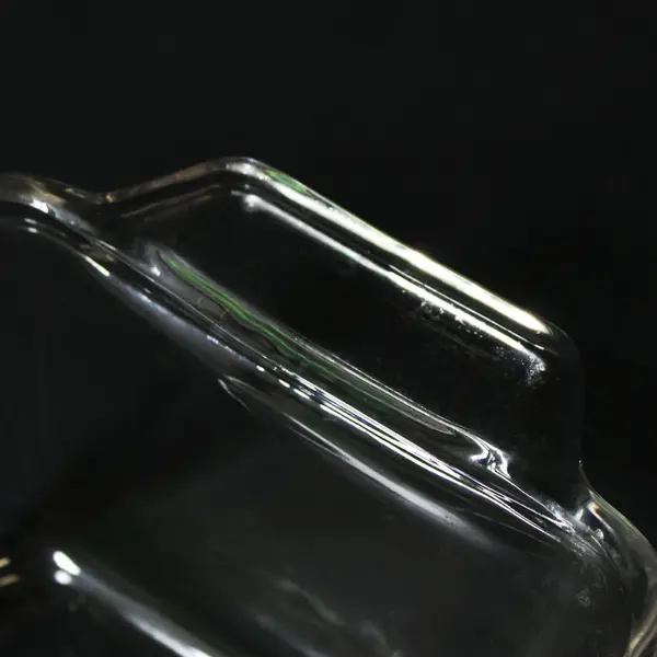 Anchor Ovenware 1041 Glass Loaf Dish 1.5 Qt USA Integrated Handles