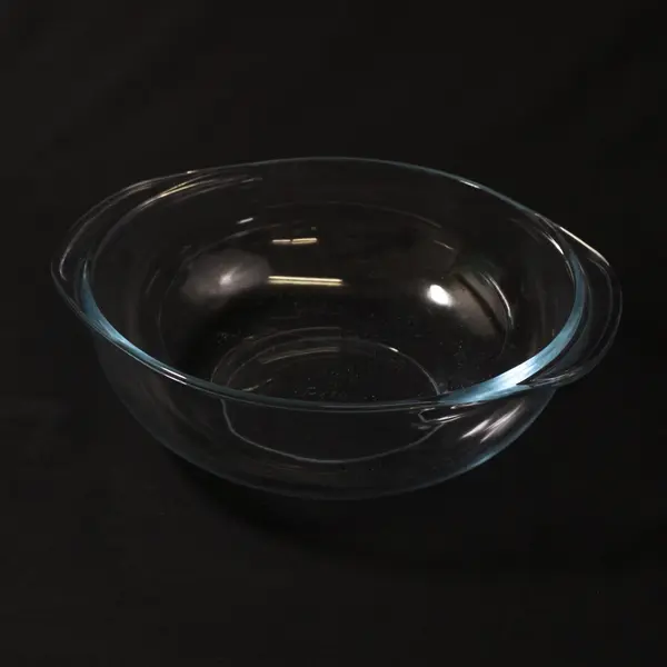 Pyrex #024-S 2 Qt Round Green Tint Glass Mixing Casserole Bowl No Lid