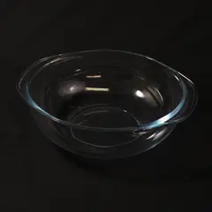 Pyrex #024-S 2 Qt Round Green Tint Glass Mixing Casserole Bowl No Lid