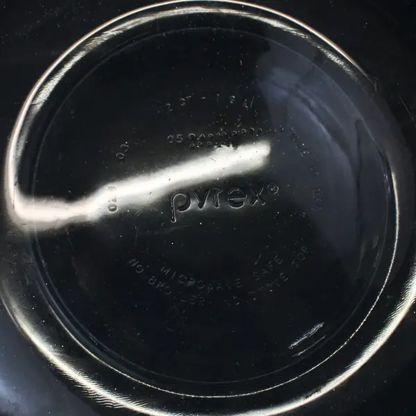 Pyrex #024-S 2 Qt Round Green Tint Glass Mixing Casserole Bowl No Lid