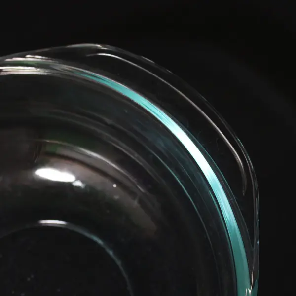 Pyrex #024-S 2 Qt Round Green Tint Glass Mixing Casserole Bowl No Lid