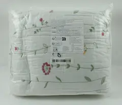 Li Ao Bai King White Floral Embroidered Coverlet 240 x 250 cm