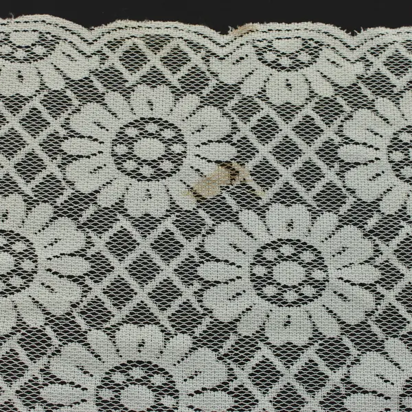 Desco White Lace Floral Table Runner Polyester Dry Clean Only