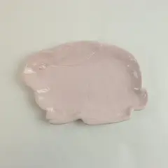 Magenta Exclusive Pink Ceramic Rabbit Embossed Serving Platter