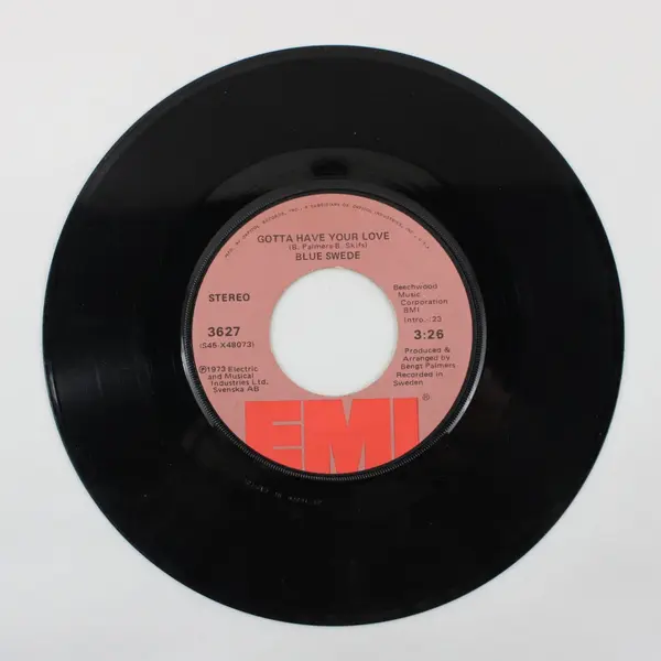 Blue Swede Hooked on a Feeling/ Gotta Have Your Love 7" Vinyl Record EMI